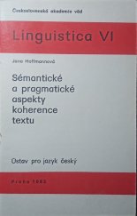 kniha Sémantické a pragmatické aspekty koherence textu, Ústav pro jazyk český ČSAV 1983