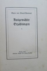 kniha Ausgewählte Erzählungen  1., Gebrůder Paetel (Dr. Georg Paetel) 1910