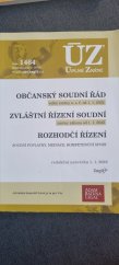 kniha Občanský soudní řád  Zvláštní řízení soudní, Rozhodčí řízení , Sagit 2022