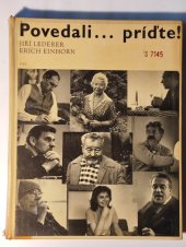 kniha Povedali... príďte!, Vydavateľstvo politickej literatúry 1968