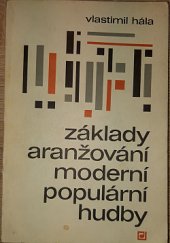 kniha Základy aranžování moderní populární hudby, Panton 1980