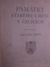 kniha Památky starého umění v Čechách, J. Otto 1913