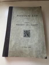 kniha Nové poštovní sazby a nový poštovní řád [od 1. března 1937], Poštovní úřad 1937