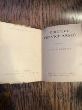 kniha O dětech českých králů, B. Kočí 1918