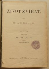 kniha Život zvířat díl 4. - sv.1. Hmyz, J. Otto 1889