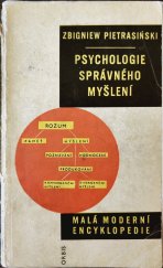 kniha Psychologie správného myšlení, Orbis 1964