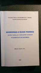 kniha Ekonomika a řízení podniku učební texty pro inženýrské studium Podniková ekonomika, Vysoká škola ekonomická 1997