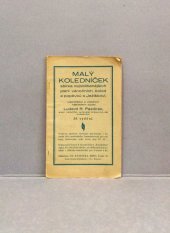 kniha Malý koledníček sbírka nejoblíbenějších písní vánočních, koled a popěvků o Ježíškovi, Oldřich Pazdírek 1930