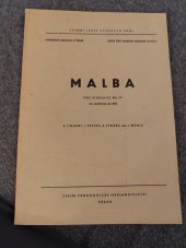 kniha Malba pro studující na p[edagogických] f[akultách] se zaměřením pro dálkové studium, SPN 1964