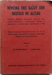 kniha Němčina pro každý den, Deutsch im Alltag Stručná příručka hovorové němčiny pro české průmyslové i zemědělské dělníky a pomocnice v domácnosti, zaměstnané v Říši, Deutsche Verlagsgesellschaft m. b. H. Berlin 1942