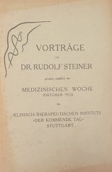 kniha VORTÄGE Medizinischen woche  1922, Stuttgart 1922