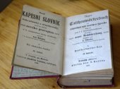 kniha Nový kapesní slovník česko-německý a německo-český, který na základě nového pravopisu ministerstvem osvěty zavedeného sest. Jan Štěpán. 2. díl česko-německý, Jindřich Lorenz 1920