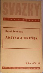 kniha Antika a dnešek, Václav Petr 1940