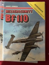 kniha Messerschmitt Bf 110 Monografie Výkresy 1:72, Barevné Kresby Kamufláží, AJ-Press  1994