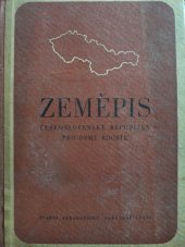 kniha Zeměpis Československé republiky Učebnice pro 8. ročník všeobecně vzdělávacích škol, SPN 1959