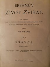kniha Brehmův Život zvířat díl 1. - Ssavci - sv. 2, J. Otto 1909
