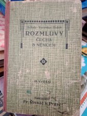 kniha Rozmluvy Čecha s Němcem Vhodný návod, aby se Čech rychle naučil jazyku německému, František Řivnáč 1932