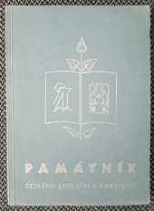 kniha Památník českého školství v Karvinné, Městský osvětový sbor v Karvinné 1938