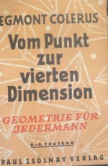 kniha Vom Punkt zur vierten Dimension: Geometrie für jedermann, Verlag 1935