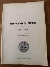 kniha Anorganická chemie. 1. [Díl], - Obecná část, SPN 1980