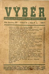 kniha Výběr - červenec 1939 Nejlepší a nejzajímavější články současné doby, Tisk 1939