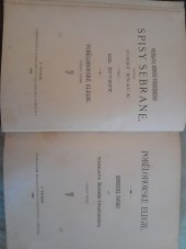kniha Pobělohorské elegie historické povídky, Nákladem knihkupectví Františka Šimáčka 1885