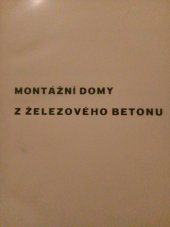 kniha Montážní domy z železového betonu, s.n. 1939