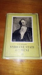 kniha Vybrané stati o umění, SNKLHU  1953