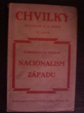 kniha Nacionalism Západu, Josef Vetešník  1921