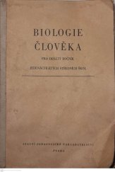 kniha Biologie člověka pro desátý ročník jedenáctiletých středních škol, Státní pedagogické nakladatelství 1960