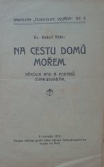 kniha Na cestu mořem  Několik rad a pokynů evakuovaným , Inform.-osvětový odbor Československého vojska na Rusi  1919