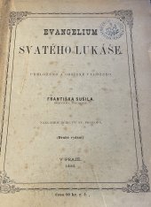 kniha Evangelium svatého Lukáše, Dědictví sv. Prokopa 1885