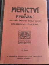 kniha Měřictví a rýsování Pro měšťanské školy dívčí, Nová škola 1936