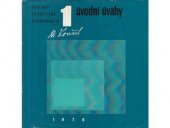 kniha Základy teoretické scénografie. 1. díl, - Úvodní úvahy, Scénografický ústav 1970