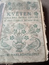kniha Květen Díl třetí čítanka pro školy obecné., Státní nakladatelství 1925