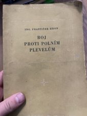 kniha Boj proti polním plevelům, SNPL 1957