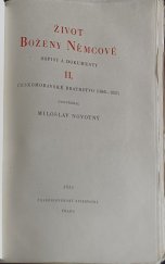 kniha Život Boženy Němcové II Dopisy a dokumenty 1848-1851, Československý spisovatel 1951