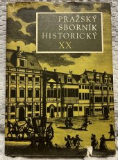 kniha Pražský sborník historický  20., Panorama 1987