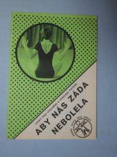 kniha Aby nás záda nebolela. Díl 1., - Cviky pro uvolnění a posílení krční páteře, Ústav zdravotní výchovy 1987