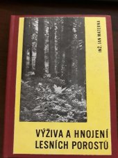 kniha Výživa a hnojení lesních porostů, SZN 1963