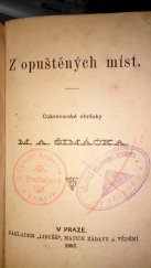 kniha Z opuštěných míst cukrovarské obrázky M.A. Šimáčka, Libuše, Matice zábavy a vědění 1887