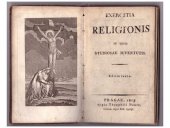 kniha Exercitia religionis in usum studiosae juventutis, Theophilus Haase 1813