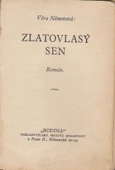kniha Zlatovlasý sen román, Rodina 1937
