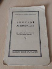 kniha Zrození astronomie , Státní observatoř  1935