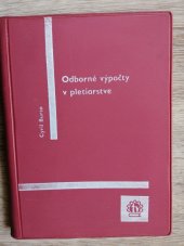 kniha Odborné výpočty v pletiarstve, Slovenské vydavateľstvo technickej literatúry 1967