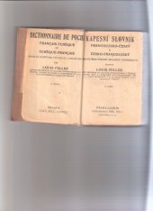 kniha Kapesní slovník francouzsko-český a česko-francouzský pro potřebu písární, školskou a soukr., Šolc a Šimáček 1921