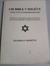 kniha Lid bible v Poličce vznik, vývoj a zánik židovské obce, Státní okresní archiv Svitavy 2002