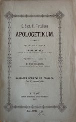 kniha Q. Sept. Fl. Tertulliana Apologetikum, Dědictví sv. Prokopa 1877