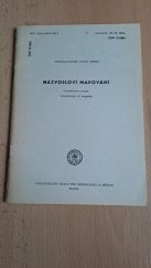 kniha Názvosloví mapování Československá státní norma 73 0402, Vydavatelství Úřadu pro normalizaci a měření 1981