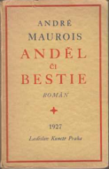 kniha Anděl či bestie román, Ladislav Kuncíř 1927